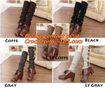 winter woods morning Leg warmers thick warm wool acrylic blend female loose