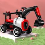 Plastic Kids Electric Toys Slide Excavator Ride On Mini Construction Truck for