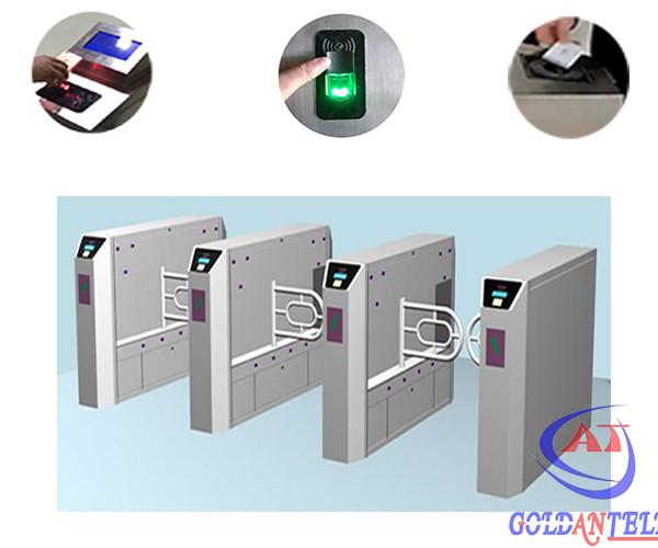 Stainless Steel Customizable Special Logo Bidirectional Swing Barrier Gate /