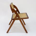 Dining Room Furniture Customized Foldable Rattan Solid Wood Dining Chair for