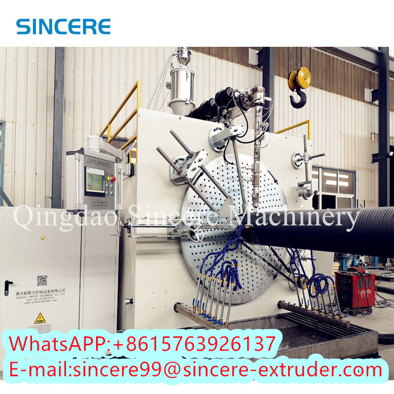 HDPE Spiral Pipe Extrusion Line With High Capacity