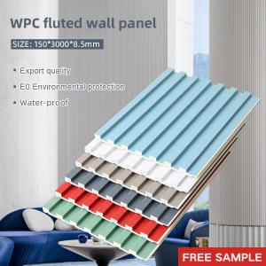 Wholesale 8.5mm Wood Plastic Grille WPC Fluted Wall Panel No Paint Waterproof from china suppliers