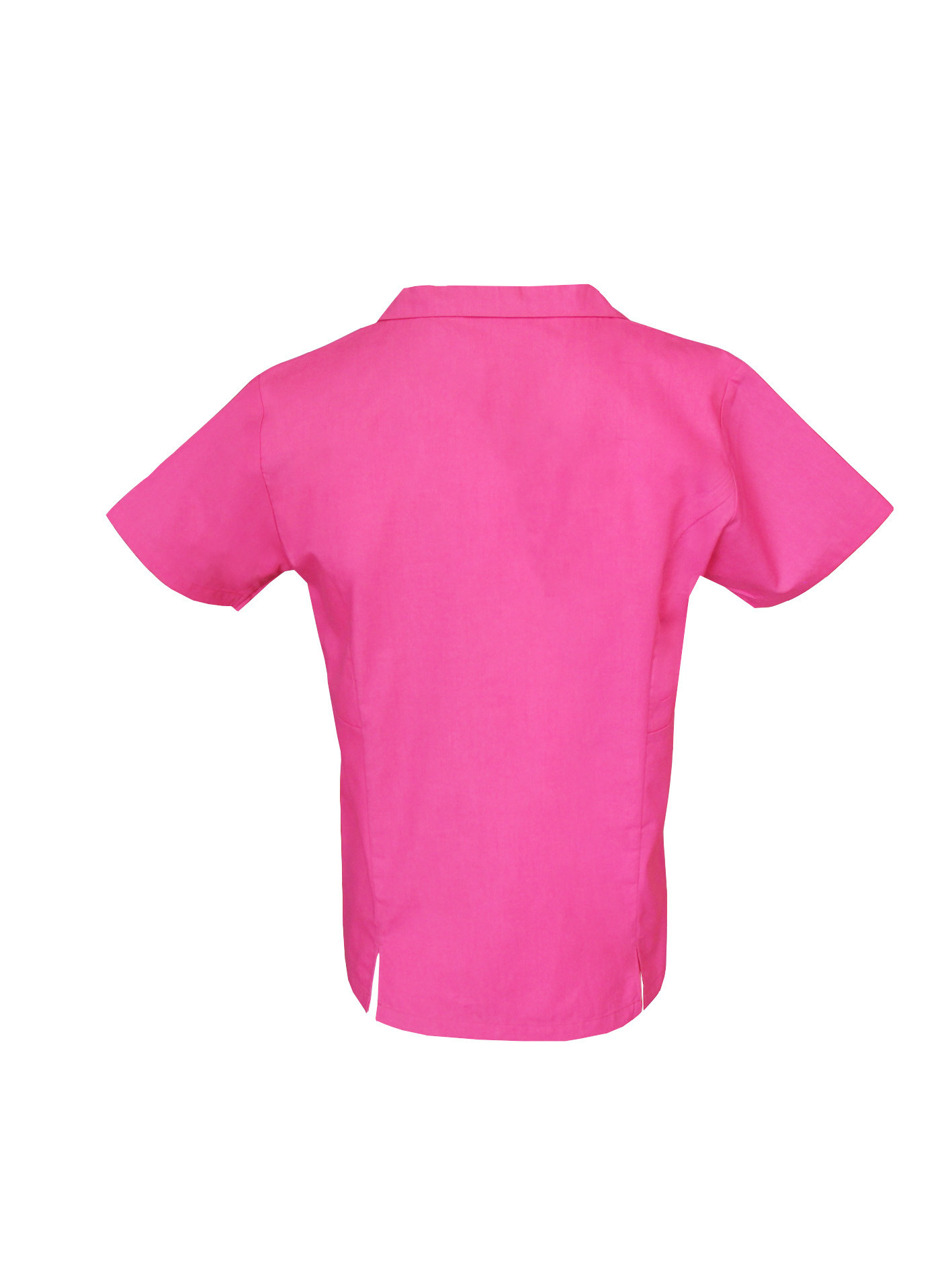 150 GSM Lapel Medical Uniform Scrubs With White Zipper And Pricess Seam