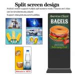 49" 50" Floor Standing Digital Display Media 4k Capacitive Touch Screen Monitor