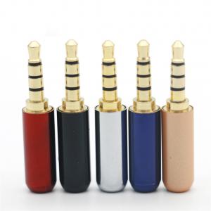 Wholesale 3.5Mm Plug 3/4 Pole 3.5Mm Headphone Audio Jack Adapter Gold Plated 3.5MM Stereo Plug from china suppliers