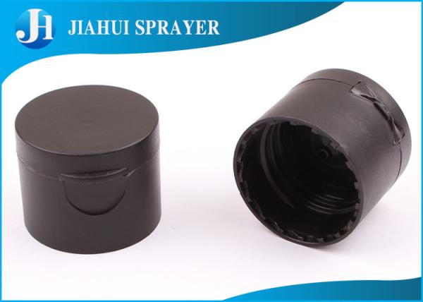Customized Easy Open Plastic Flip Top Caps Hot Stamping Frosting For Dispensing