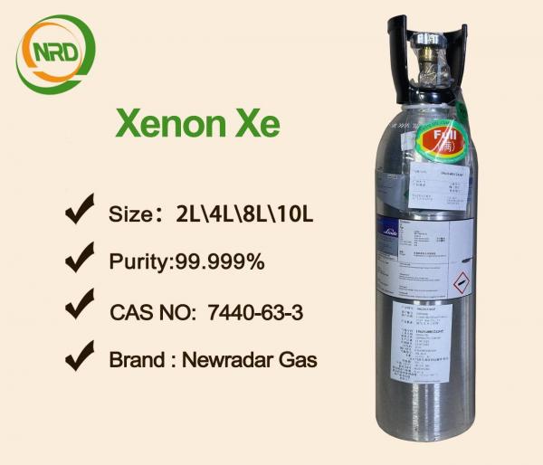 Quality Narcotic Xenon Bulk Stock UN 2036 Xe Liquid Or Gases Purity 99.999% 10L Cylinder Packed for sale