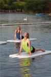 Custom Printed Inflatable Aqua Yoga Mat Air Track Fitness For Water Training
