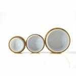 Clear 5G 15G Glass Cream Jars Cosmetic Packaging Frosted With Bamboo Lid