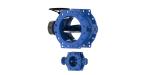 Rubber Seat Double Flanged Butterfly Valve Eccentric Carbon Steel Base
