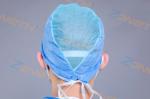 Breathable Biodegradable PP nonwoven SMS Bouffant Cap