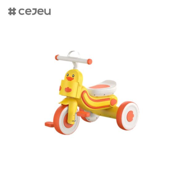 CJ-608,with Lghts/Music/Three wheels,three of color,Yellow/Blue/Pink,Ducklings