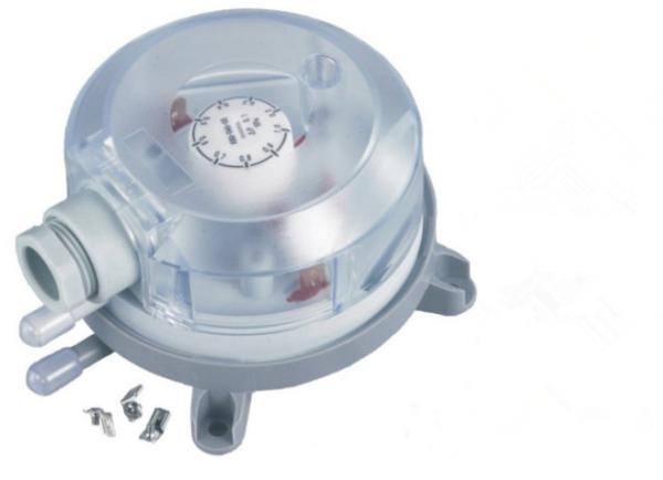 IP54 HVAC Controls Products Micro Low Sdjustable Differential Pressure Switch