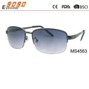 Wholesale Hot Sale Mirrored Metal Sunglasses , UV 400 protection lens,suitable for men and women from china suppliers