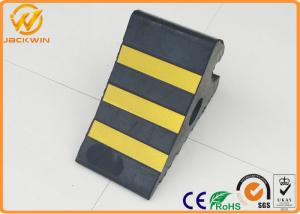 Wholesale Anti Slip Truck Rubber Wheel Stopper with Reflective Mark Weather Resistant from china suppliers