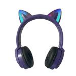 RGB Cute Cat Ears Noise Cancelling Bluetooth Headphones With Microphone Kid