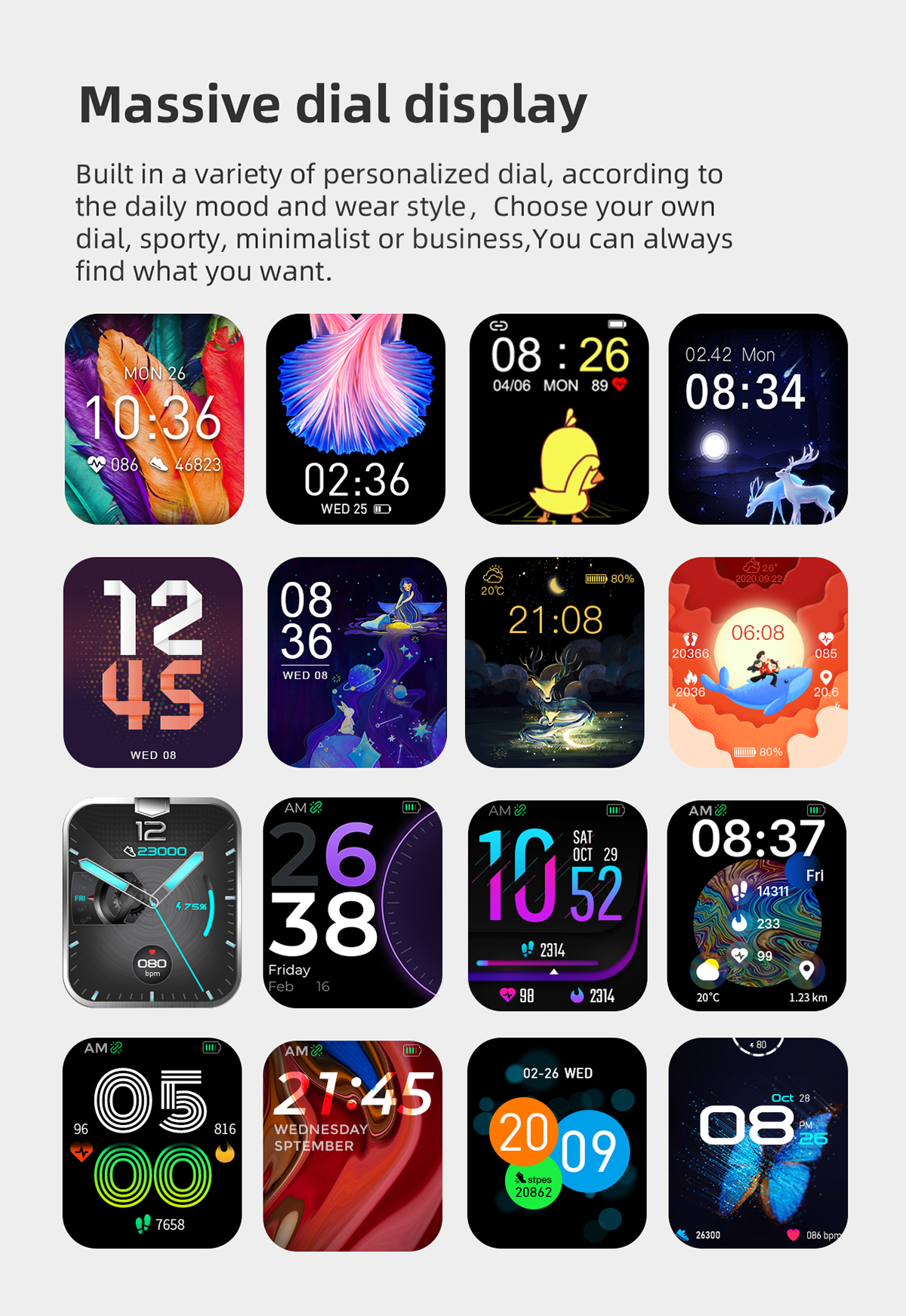 Square 1.28Inch Full Touch Smartwatch Fitness With Weather Display