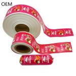 OEM Colorful Plastic Sausage Casings Customized Brand Logo Food Grade Sausage