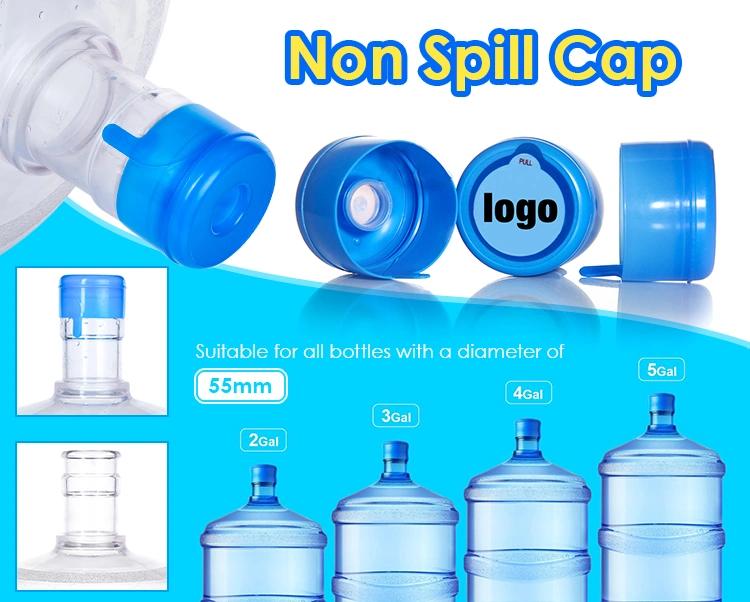 5 Gallon 20 Liter Preform PET Plastic Bottle Caps with Dark Blue Design and High Volume