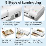 OL260 Hot Cold A4 Photo Lamination Machine for 70 Mic Paper Size Photo