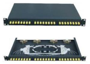Wholesale FC SC LC ST 24 Port Rack Mount Fiber Patch Panel from china suppliers