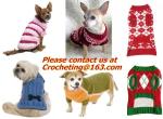 Lovely Puppy, Pet, Cat, Dog, Striped Sweater, Knitted Coat, Apparel, Clothes for