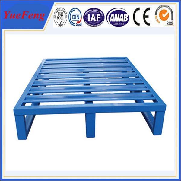Euro heavy duty aluminum flat pallets manufacturer, aluminium pallet with blue