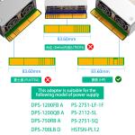 12 x 12V PCI-E 6Pin Female Connector PSU Breakout Board For HP 1200W 1000W 750W