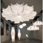 Modern living room silk chandelier Wabi-Sabi style retro bedroom pendant light