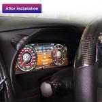 Android 9 Tesla Screen Car LCD Instrument Panel Cluster 13.6 Inch For Nissan