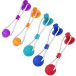 Weight 240g Self Play Dog Toys Colorful Rubber Material For Cleaning Tooth