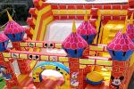 Custom Plato PVC Tarpaulin Inflatable Bouncer Playground For Children