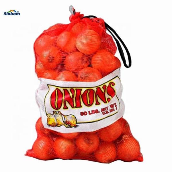25kg 50kg Vegetable Onion Potato Fruit Packaging Bag PE Date Leno Net Mesh Bag