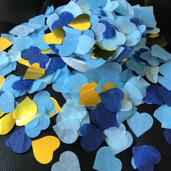 Valentine's Day Party Confetti 100% Natural Heart Tissue Paper Confetti Eco-Friendly and Biodegradable