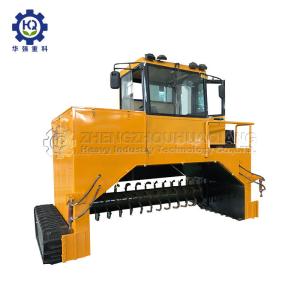 Wholesale Chicken Manure Cow Dung Compost Organic Fertilizer Windrow Turner Turning Machine from china suppliers