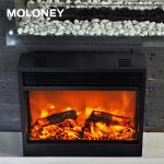 862mm Wood Mantel Fireplace Digital LED Flames With Remote Control