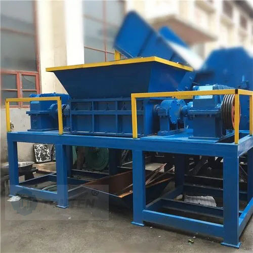 Stable Performance Double Shaft Shredder Easy Maintenance Forrubber Industry