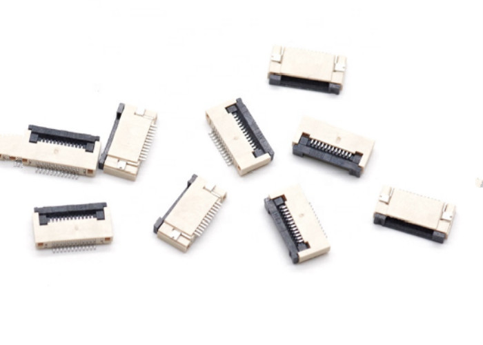 0.5 mm pitch connector FPC Connector types, with LCP, White, Flammability Rating(UL94V-0)