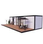 Hotel 20ft Removable Mini Sandwich Panel Steel Prefabricated Flat Pack