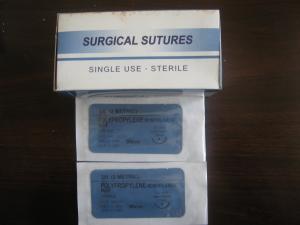 China Non-absorbent 1# PE Suture 75cm,  with needle CE certificate from China on sale