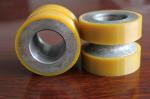 Yellow High Density Polyurethane Wheels Heavy Duty Coating Rollers Wheels