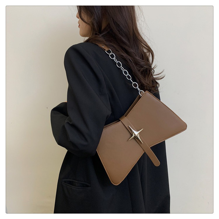 Custom Logo 2024 Trendy Purse Thick Chain Small Tote Shoulder Bags for Women Handbag