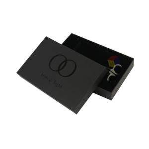 Wholesale Custom Logo Black Rigid Paper Cardboard Packaging Lid and Base Gift Boxes Custom Orders from china suppliers