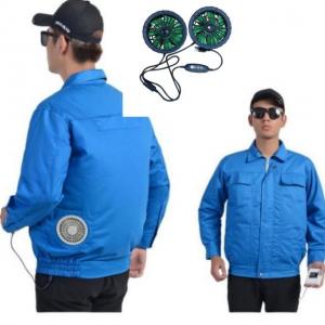 China Construction Worker Fan Cooled Jacket Sun Proof diameter 106mm with two holes on sale
