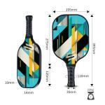 125mm Handle Fiberglass Pickleball Paddles 230g With Non Slip Surface