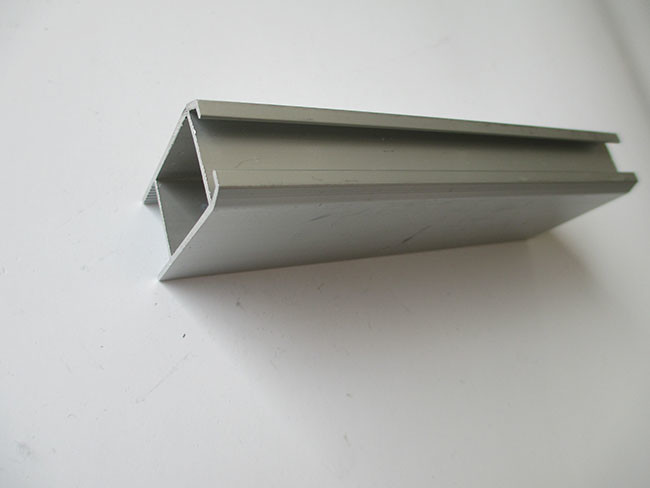 Shining Gray Anodized Aluminium Door Frame Profile For Living Room Sliding Doors