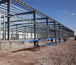 110mm Downpipe Welded Portal Steel Structure Warehouse