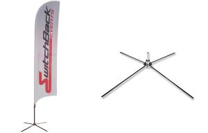Wholesale Switchback Events Beach Banner Flags Knitted Polyester Aluminium Alloy Pole from china suppliers