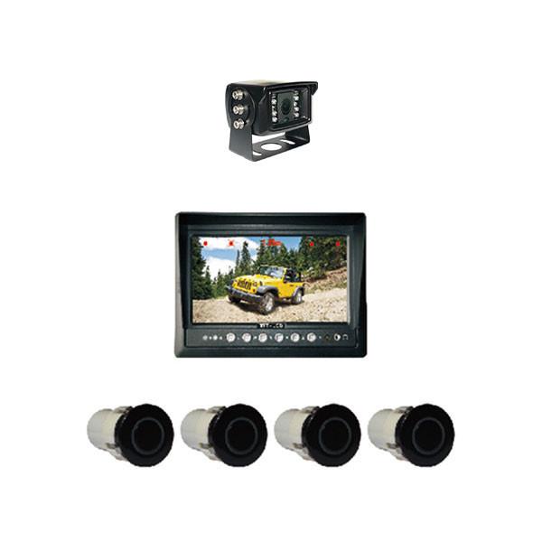 Triangulation Truck Rear View Camera System Ultrasonic Car Reversing Distance