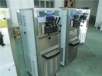3 Flavors Commercial Soft Serve Ice Cream Machine With Air Pump Feed ETL